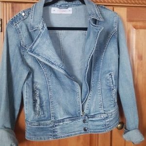 Moto style Denim Jacket